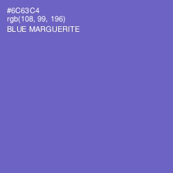 #6C63C4 - Blue Marguerite Color Image