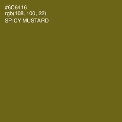 #6C6416 - Spicy Mustard Color Image