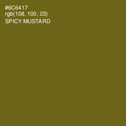 #6C6417 - Spicy Mustard Color Image