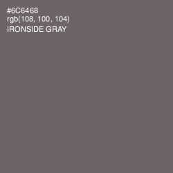 #6C6468 - Ironside Gray Color Image