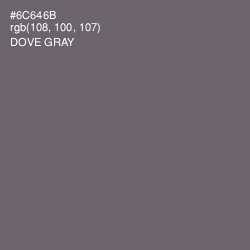 #6C646B - Dove Gray Color Image