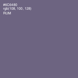 #6C6480 - Rum Color Image