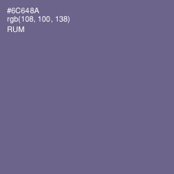 #6C648A - Rum Color Image