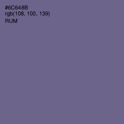 #6C648B - Rum Color Image