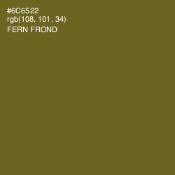 #6C6522 - Fern Frond Color Image