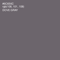 #6C656C - Dove Gray Color Image