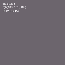 #6C656D - Dove Gray Color Image