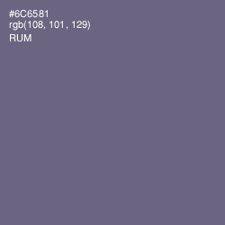 #6C6581 - Rum Color Image