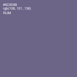 #6C6588 - Rum Color Image