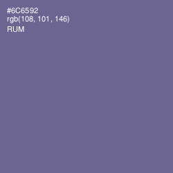 #6C6592 - Rum Color Image