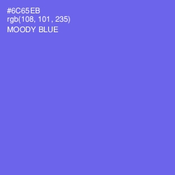 #6C65EB - Moody Blue Color Image