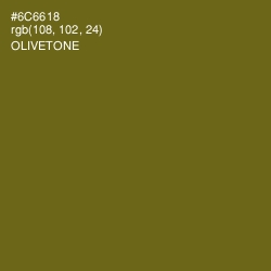 #6C6618 - Olivetone Color Image