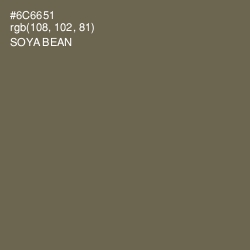 #6C6651 - Soya Bean Color Image