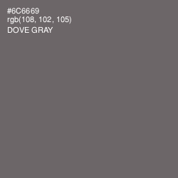 #6C6669 - Dove Gray Color Image