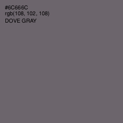 #6C666C - Dove Gray Color Image