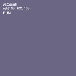 #6C6685 - Rum Color Image