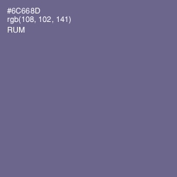 #6C668D - Rum Color Image