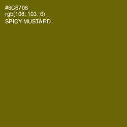 #6C6706 - Spicy Mustard Color Image