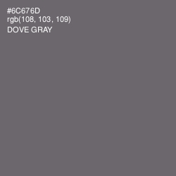 #6C676D - Dove Gray Color Image