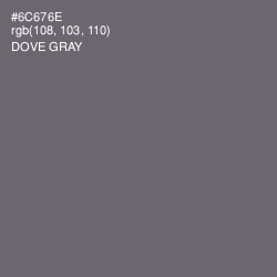 #6C676E - Dove Gray Color Image