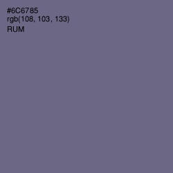 #6C6785 - Rum Color Image