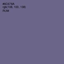 #6C678A - Rum Color Image