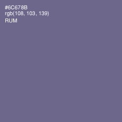 #6C678B - Rum Color Image