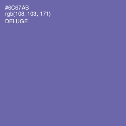 #6C67AB - Deluge Color Image