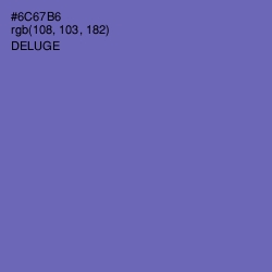 #6C67B6 - Deluge Color Image