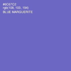 #6C67C2 - Blue Marguerite Color Image