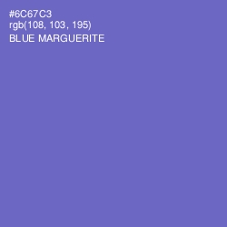 #6C67C3 - Blue Marguerite Color Image