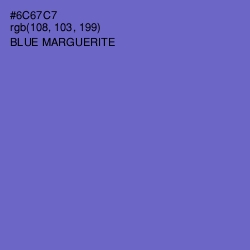 #6C67C7 - Blue Marguerite Color Image