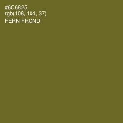 #6C6825 - Fern Frond Color Image