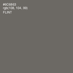 #6C6863 - Flint Color Image
