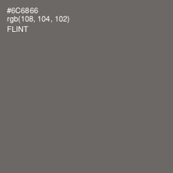 #6C6866 - Flint Color Image