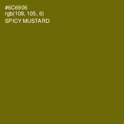 #6C6906 - Spicy Mustard Color Image