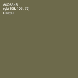 #6C6A4B - Finch Color Image