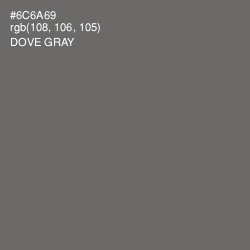 #6C6A69 - Dove Gray Color Image