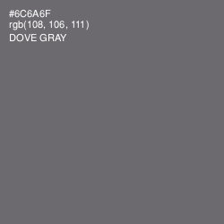 #6C6A6F - Dove Gray Color Image