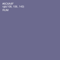 #6C6A8F - Rum Color Image