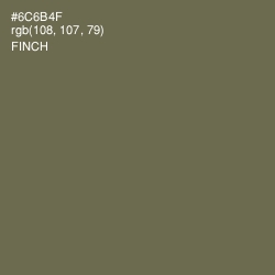 #6C6B4F - Finch Color Image