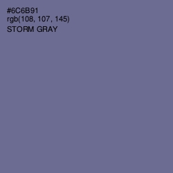 #6C6B91 - Storm Gray Color Image