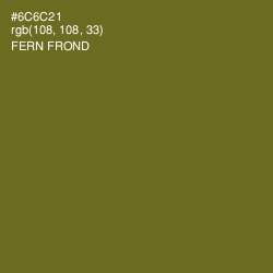 #6C6C21 - Fern Frond Color Image
