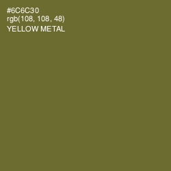 #6C6C30 - Yellow Metal Color Image