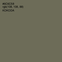 #6C6C58 - Kokoda Color Image