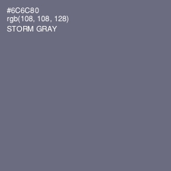 #6C6C80 - Storm Gray Color Image