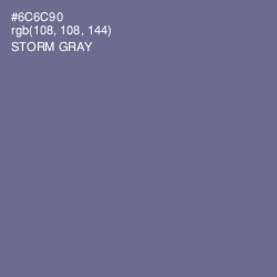 #6C6C90 - Storm Gray Color Image