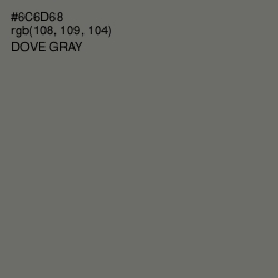 #6C6D68 - Dove Gray Color Image