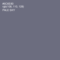 #6C6E80 - Pale Sky Color Image