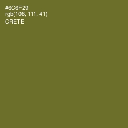 #6C6F29 - Crete Color Image